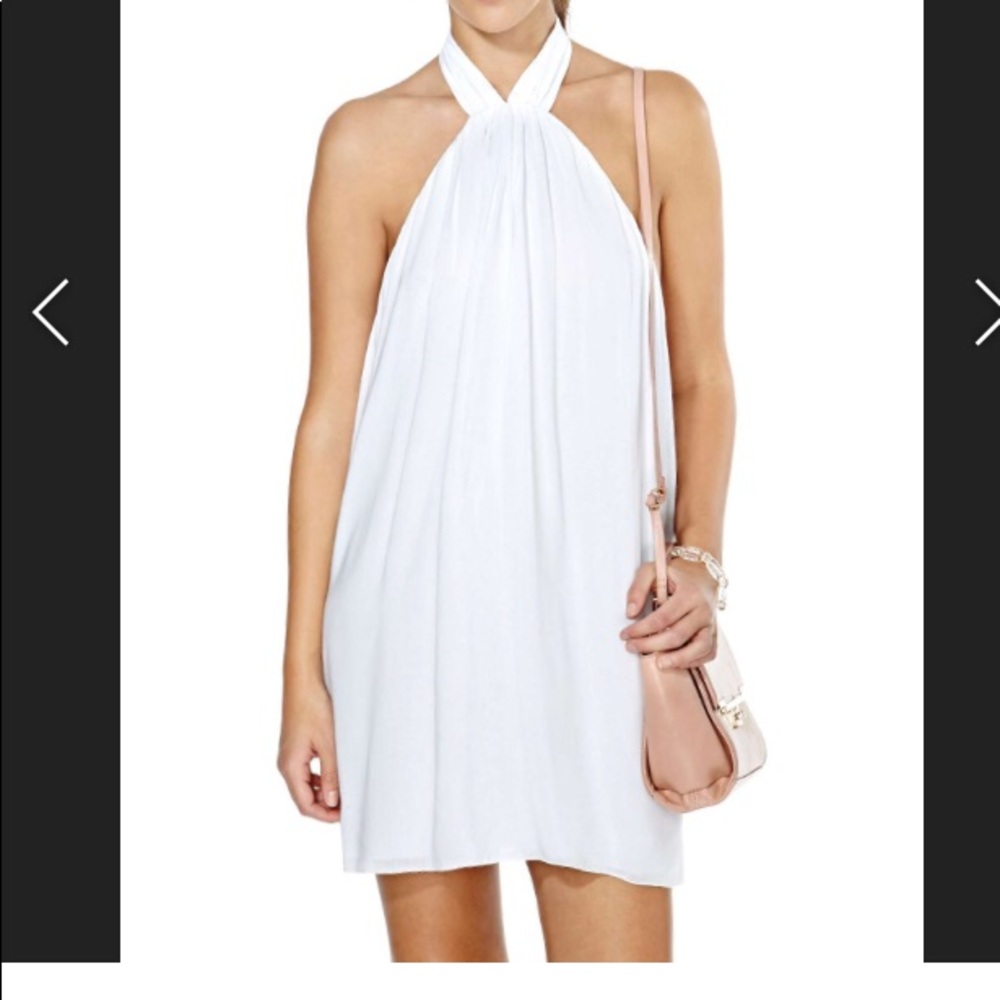 Nasty Gal white halter dress